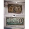 Image 2 : 1923 Shinplaster & two $1 bills