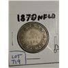 Image 1 : 1870 Newfoundland 50 cent coin
