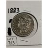 Image 1 : 1883 Morgan silver dollar
