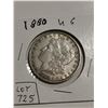 Image 1 : 1880 Morgan silver dollar