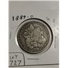 Image 1 : 1887-O Morgan silver dollar