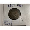 Image 1 : 1871 P.E.I. one cent coin