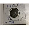 Image 1 : 1864 N.S. half cent coin