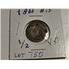 Image 2 : 1861 N.S. half cent coin