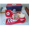 Image 1 : 789 SIZE 10 LIGHTLY WORN RED CONVERSE BASKETBALL SHOWS