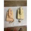 Image 1 : 2 wall hanging rotary phones beige & ivory