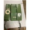 Image 2 : Rotary wall mount or table telephone Northern Electric, green