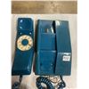 Image 2 : Rotary wall mount or table telephone Northern Electric, blue