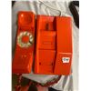 Image 2 : Rotary wall mount or table telephone Northern Electric, orange
