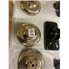 Image 5 : Lot of phone bells, mouth pieces etc for long box telephones