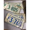 Image 1 : Pair of 1970-1972 Saskatchewan license plates