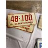 Image 2 : 3 pair Saskatchewan license plates - 1972, 1975, 1976