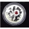 Image 2 : Canadian $3 Silver Coin 2013 Hummingbird with Morning Glory