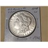 Image 1 : 1898 Morgan Silver Dollar, XF