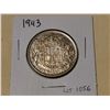 Image 1 : 1943 Silver 50 cent coin