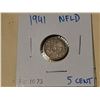 Image 3 : 1941 & 1945 Newfoundland silver 5 cent coins