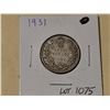 Image 1 : 1931 Silver 25 cent coin
