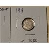 Image 2 : 1912 & 1914 Silver 5 cent coins