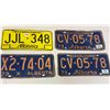 Image 1 : 4 Alberta license plates