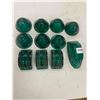 Image 1 : 11 glass vintage auto lite markers - Green