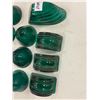 Image 3 : 11 glass vintage auto lite markers - Green