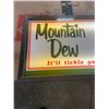 Image 2 : Mountain Dew light up sign 36X20" custom lens, refurbished to Mountain Dew