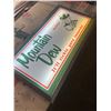 Image 4 : Mountain Dew light up sign 36X20" custom lens, refurbished to Mountain Dew