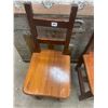 Image 2 : 2 Childs wooden chairs
