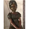 Image 2 : Adolf Sehring Bronze Statue, Sitting Girl, Limited Edition, 7" x 7" x 14" Tall