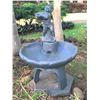 Image 1 : Old World Cement Cupid Fountain  32"x32"x49"