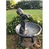 Image 3 : Old World Cement Cupid Fountain  32"x32"x49"