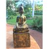 Image 1 : Indoor Buddha Statue, Rustic Antique Look 7.5'' x 5''x 19.5''
