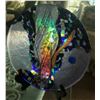 Image 2 : Vintage Fused & Slumped Fine Art Glass Plate, 10 1/2'' Dia.