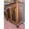 Image 2 : Beautifully Hand-Carved Hardwood Cabinet (Used as Bar or Buffet) 44.5"x19.5"x41.5"