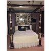 Image 2 : VERY RARE High-End, Hand-Made Canopy Bed (was obtained for the master bedroom of $13M mansion) Queen