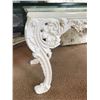 Image 2 : White Coffee Table 1/2" Thick Plate Glass Table Top, Made by Master Artisan in Georgia