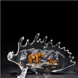 Kitty Cantrell, "Life Lessons" Limited Edition Mixed Media Lucite Sculpture with COA.