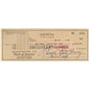 Image 1 : Lucille Ball Signed Check.