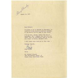 Bing Crosby Signed Letter.