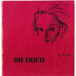 Marlene Dietrich Vintage Program Booklet.