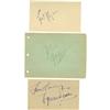 Image 1 : Errol Flynn, Tyrone Power, and John Garfield Autographs