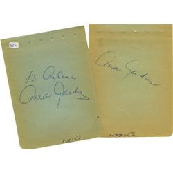 Ava Gardner Autographs.