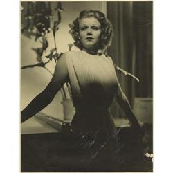 Jean Harlow Photo Signed by Mama Jean.