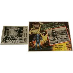 Ray Harryhausen Signed Photo and Lobby Card.