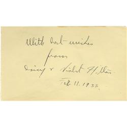 Daisy and Violet Hilton Signed Album Page.