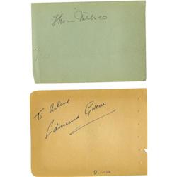 Thomas Mitchell and Edmund Gwenn Autographs.