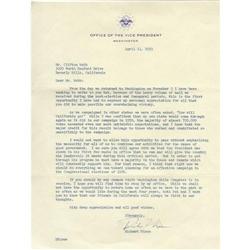 Richard Nixon Signed Letter to Clifton Webb.