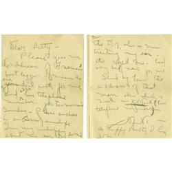 Mabel Normand Letter with Great Content Requesting the
