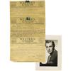 Image 1 : Vincent Price Telegrams and Photo.