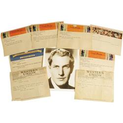 Vincent Price Telegrams from Orson Welles and Photo